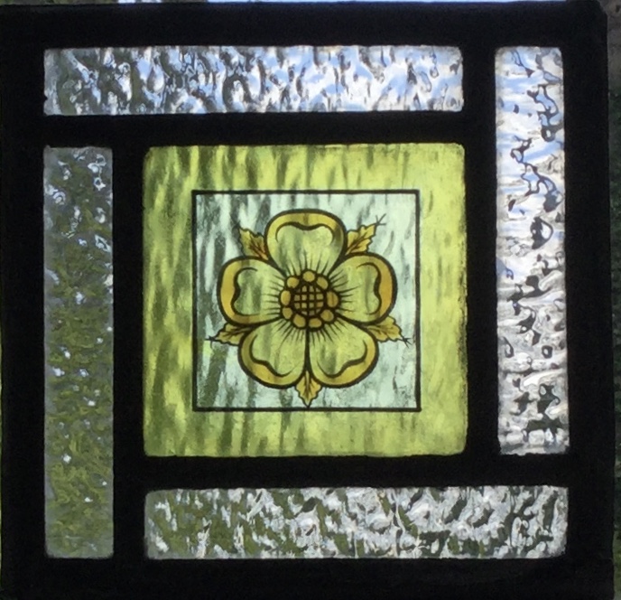 rtisan Antique painted glass